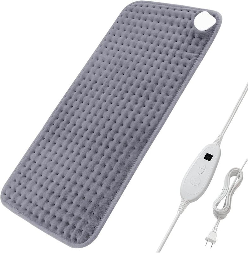 Dailylife Heating Pad for Back Pain Cramps Relief, 12"X24" Electric Heating Pad with 6 Heat Settings, Auto Off, Machine Washable, Warming Mat, Gifts for Women, Fathersdaygift