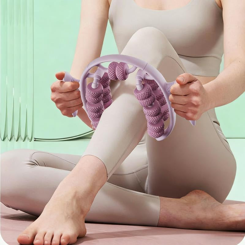 Springglow-Up 28 Wheel Circular Roller Massager, Deep Muscle Relaxation Massage Equipment, Slimming Leg Yoga Ring
