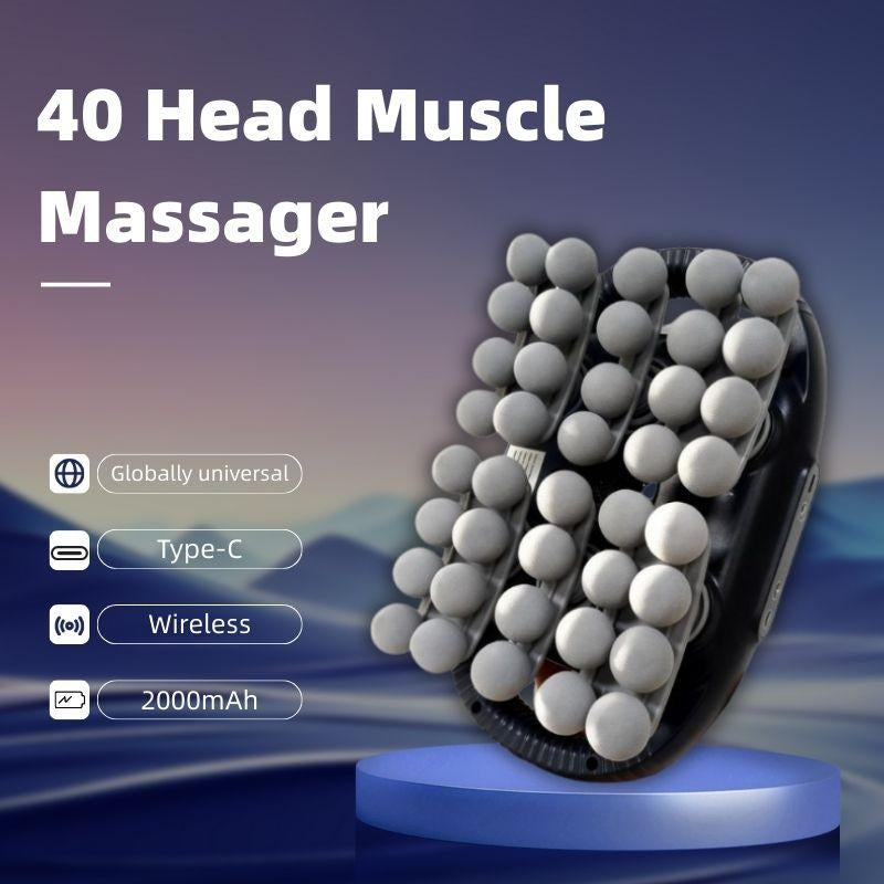 40 Massage Devices, 10 Settings, 9 Modes, Effectively Relieving Pain in the Back, Shoulders, Legs and Feet. Red Light Therapy, Adjustable Settings. Suitable for Daily Use and as a Valentine'S Day Gift.