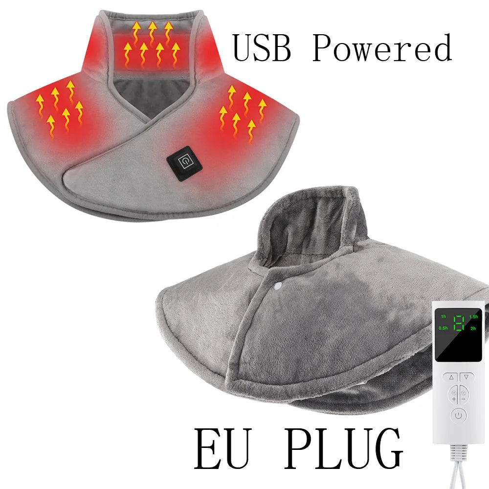USB Powered Heating Pad for Shoulder Fatigu Relief Constant Temperature Hot Compress Neck and Shoulder Heated Shawl Warmer