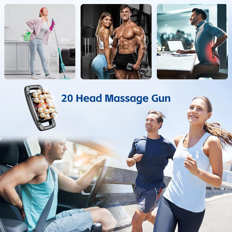 Massage Machines, 20-Head Massage Machine, Relaxation Device for the Body, Deeply Relax Muscle Groups and Relieve Muscle Soreness, Christmas Gifts, Valentine'S Day Gifts for Boyfriend and Girlfriend