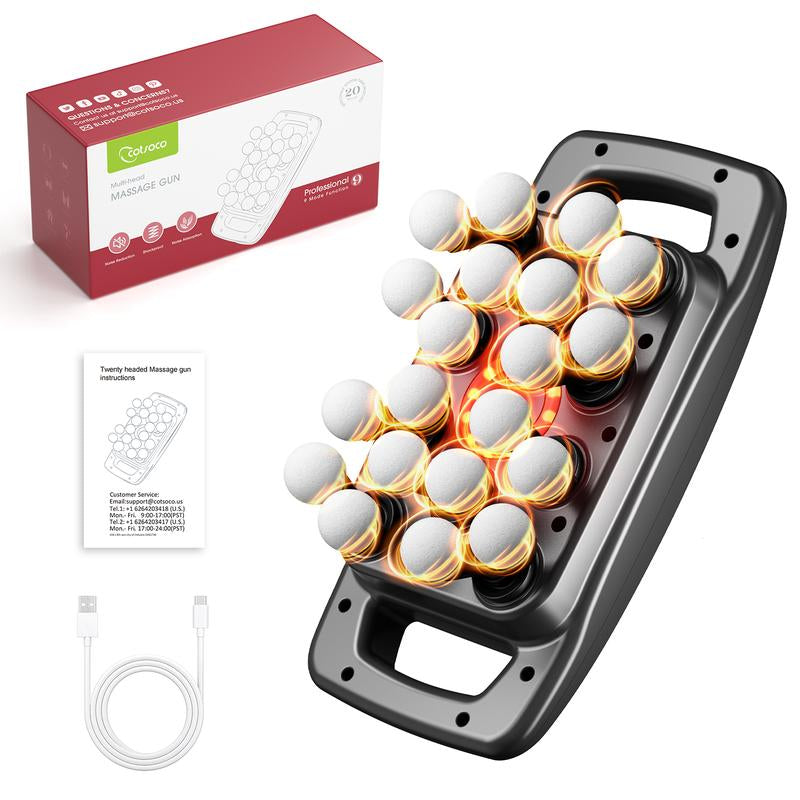 Massage Machines, 20-Head Massage Machine, Relaxation Device for the Body, Deeply Relax Muscle Groups and Relieve Muscle Soreness, Christmas Gifts, Valentine'S Day Gifts for Boyfriend and Girlfriend