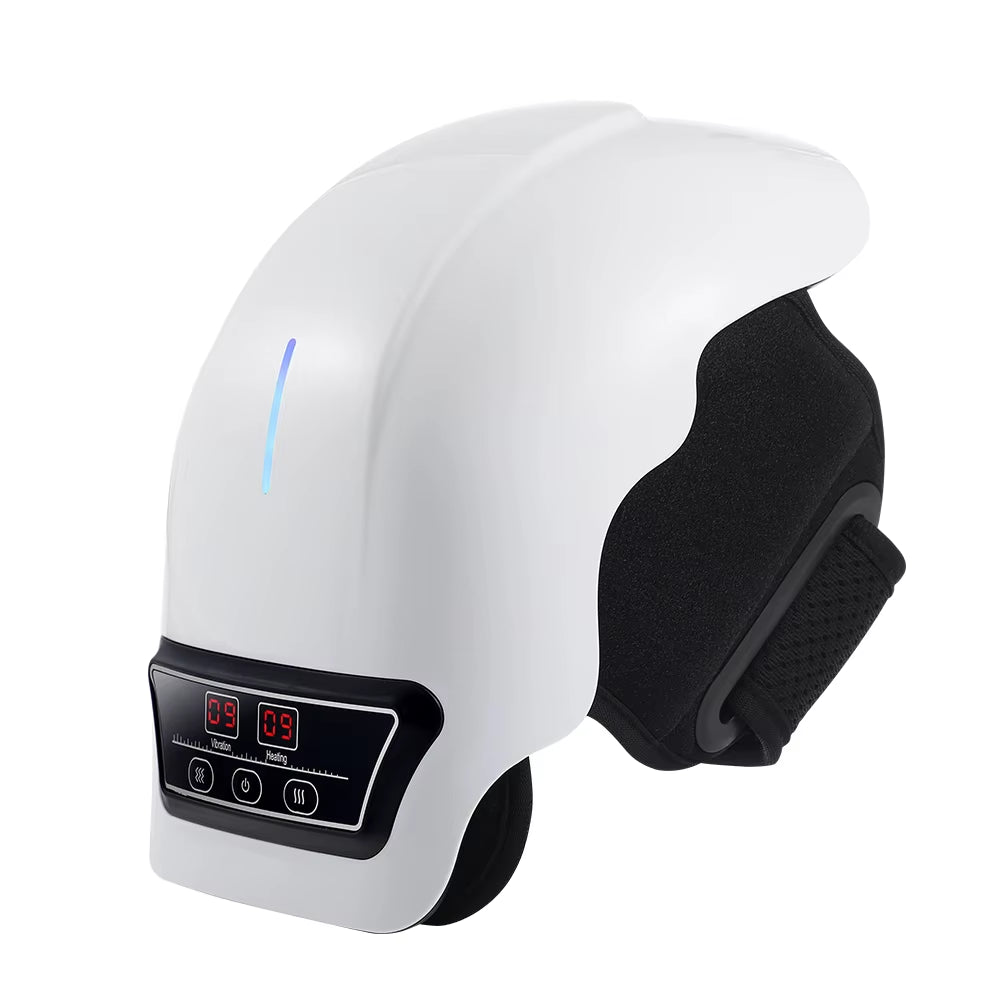 Electric Knee Massage Pad 3 Levels Wireless 3D Airbag Hot Compress Vibration Massager with Red Light Knee Massage Health Care