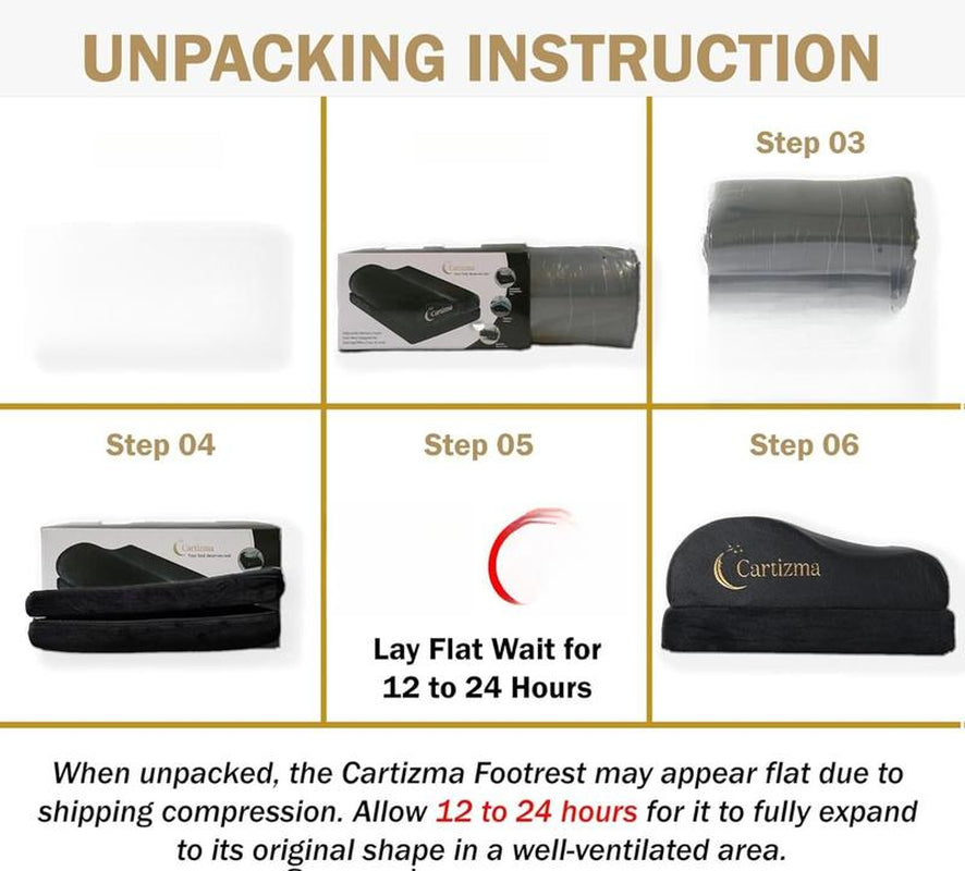 Cartizma Ergonomic Foot Rest for under Desk Adjustable Memory Foam Foot Stool with Washable Covers for Pain Relief Improved Posture Non Slip Office Home Travel Footrest