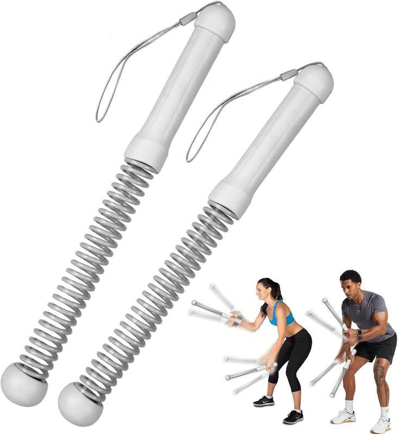 Weighted Cordless Battle Ropes 2PCS – New Upgrade Quiet Ropeless Training Rope Fitness Equipment for Home, Strength Training, HIIT Workouts, Full-Body Exercise, Indoor Gym Use, Noise-Free Portable Workout Gear