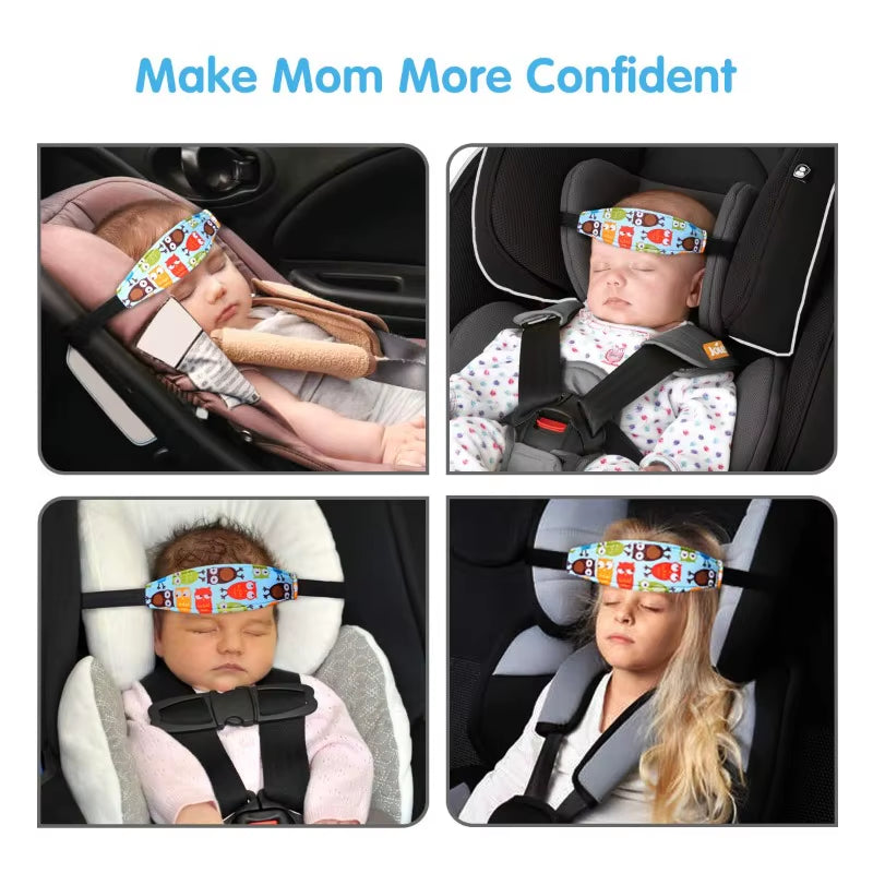 Baby Head Support for Car Seat Carseat Head Band Straps for Toddler Kids Children Infant Neck Relief Headrest Strap for Stroller