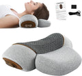 3 in 1 Neck Massager Pillow with Heat, Pillow Massage Neck Hump Support, Shiatsu Back Shoulder Massager with Kneading, Heating & Vibration for Relaxation and Comfort