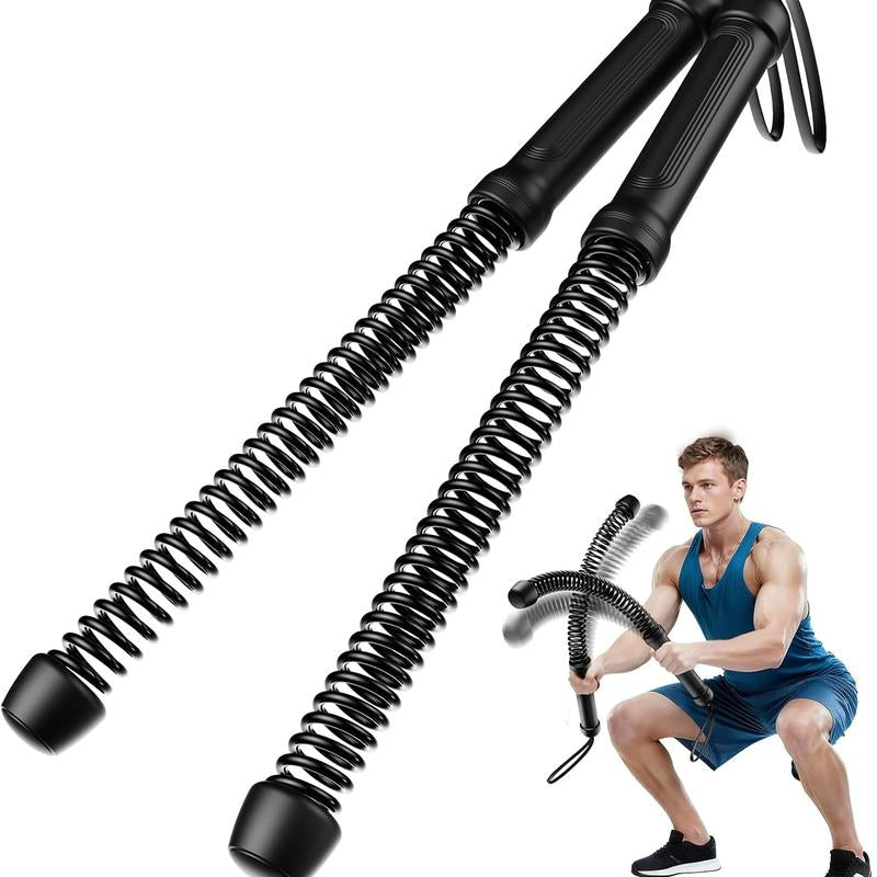 Weighted Cordless Battle Ropes 2PCS – New Upgrade Quiet Ropeless Training Rope Fitness Equipment for Home, Strength Training, HIIT Workouts, Full-Body Exercise, Indoor Gym Use, Noise-Free Portable Workout Gear